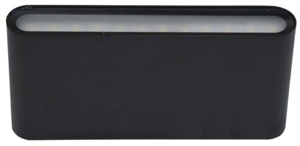Aplică LED de exterior Ecolite ZFP12-CR BRICK 2xLED/6W/230V IP65 negru
