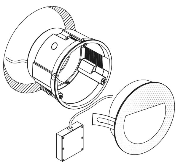 Corp de iluminat LED de exterior încastrat ARACENA LED/2,5W/230V IP65 alb Eglo 99577