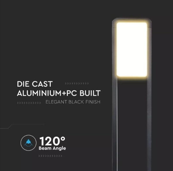 Lampă LED de exterior SAMSUNG CHIP LED/10W/230V 3000K IP65 neagră