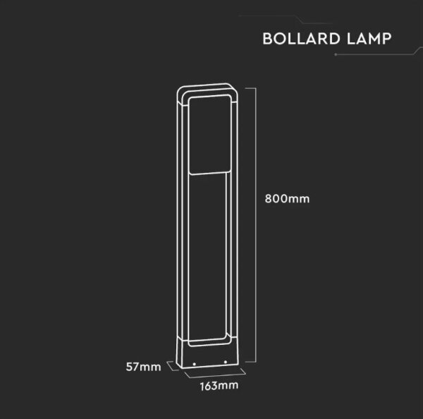 Lampă LED de exterior SAMSUNG CHIP LED/10W/230V 3000K IP65 neagră