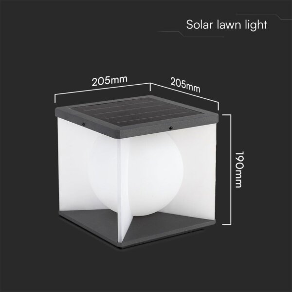 LED lampă solară de perete 3W/3,7V IP65 3000K