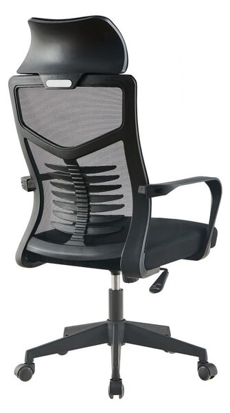 Scaun ergonomic, spatar mesh, inaltime reglabila, negru