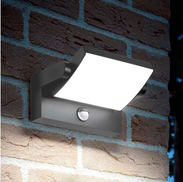 Aplică LED de exterior cu senzor Ideal Lux LED/20,5W/230V antracit