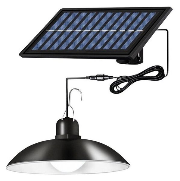 Lustră solară LED reglabilă pe cablu LED/1,8W/3,7V IP44 6500K 1600 mAh + telecomandă