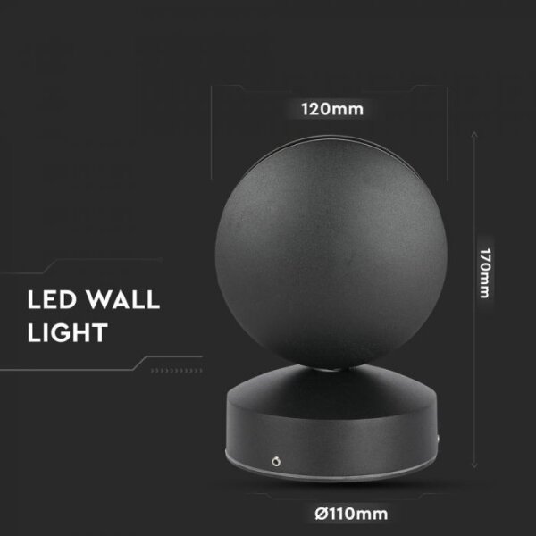 Aplică LED de exterior LED/7W/230V 4000K IP65 negru