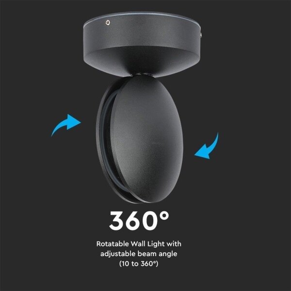 Aplică LED de exterior LED/7W/230V 4000K IP65 negru