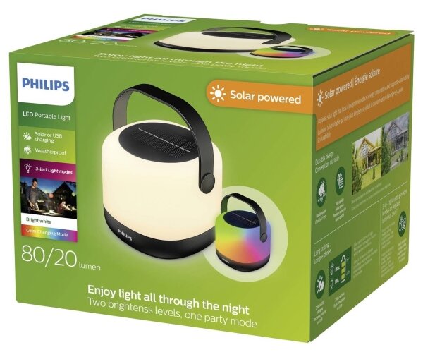 Philips ALULA LED/1,2W/5V lampă solară portabilă RGBW dimabilă IP44
