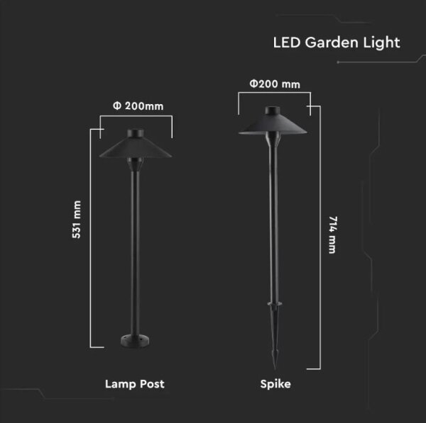 Lampă LED de exterior GARDEN LED/7W/230V 3000K IP65