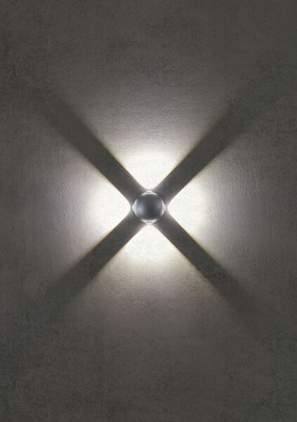 Aplică LED de exterior Redo 90500 MILESTONE 4xLED/3W/230V IP54 antracit