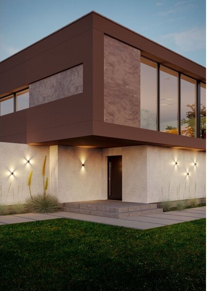 Aplică LED de exterior Redo 90500 MILESTONE 4xLED/3W/230V IP54 antracit