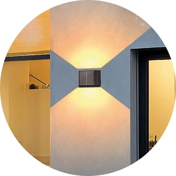Aplică LED solară CUBUS 2xLED/1,5W/3,7V 1500 mAh IP54