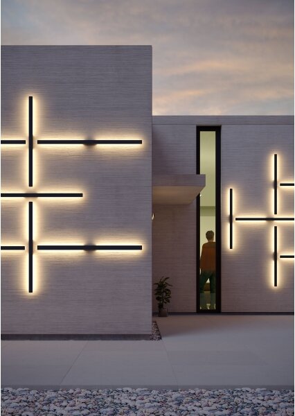 Aplică LED de exterior Redo 90625 REFLEXA LED/24W/230V 3000K IP54 negru