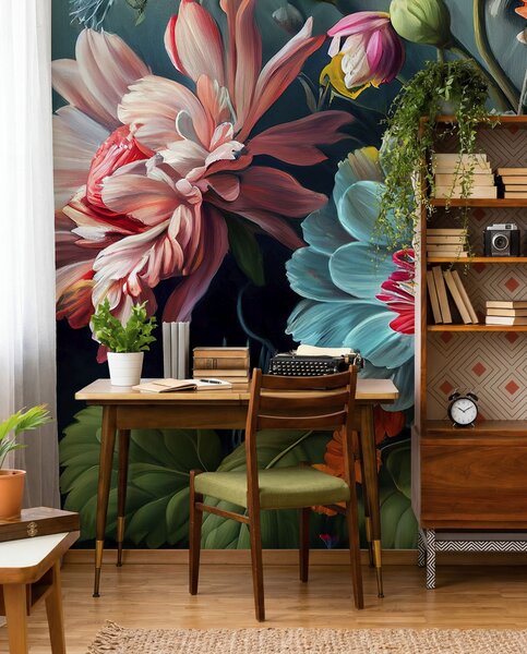 Tapet Splash floral, Fototapet 3D, Fototapet 3D Flori, u96631 : Uwalls.ro