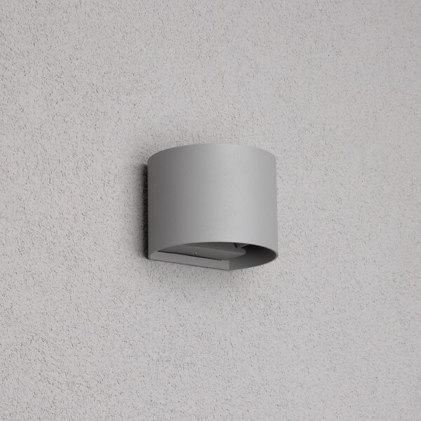 Aplică LED de exterior Brilagi RONDO LED/6W/230V gri IP54