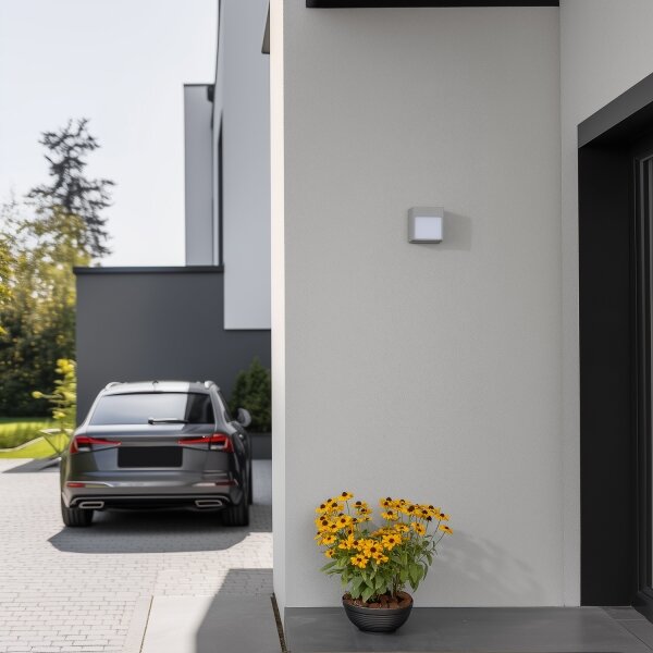 Aplică LED de exterior Brilagi TERNI LED/12W/230V gri IP44