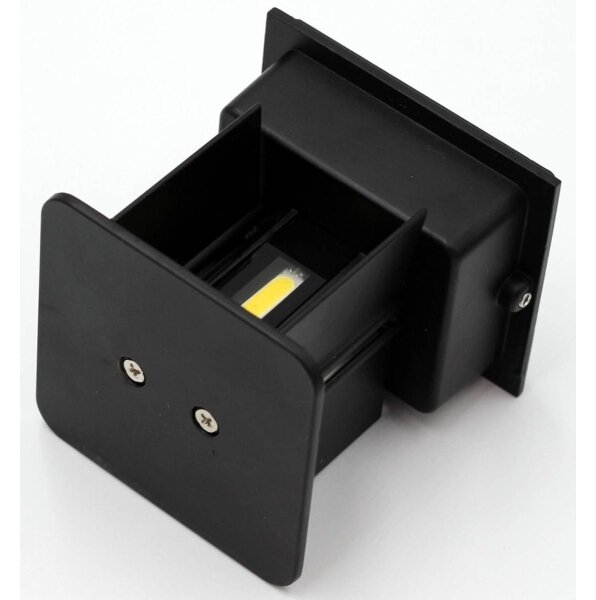 Aplică LED de exterior 2xLED/3W/230V IP54 neagră