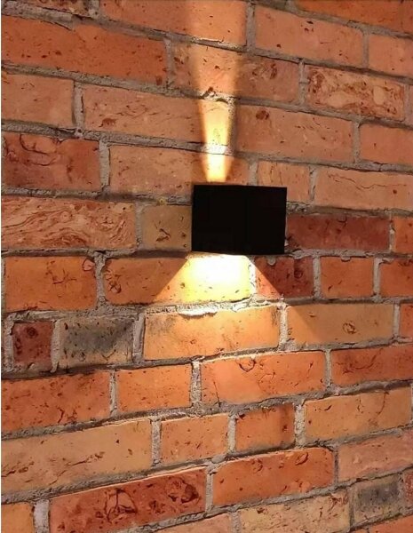 Aplică LED de exterior 2xLED/3W/230V IP54 neagră