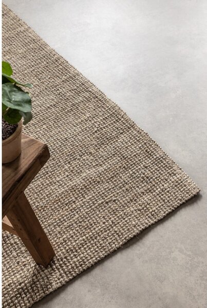 Covor taupe din iută 80x150 cm Bouclé – Hanse Home