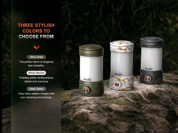 Lampă LED reîncărcabilă portabilă dimabilă Fenix CL26RPROCAM LED/USB IP66 gri