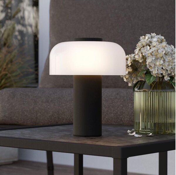 Lampă LED dimabilă de exterior Eglo 900984 PONENTE 2,25W/5V 5200mAh IP44 negru/alb