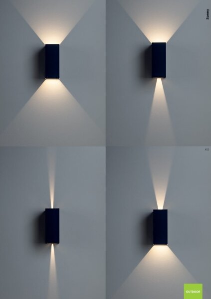 Aplică LED de exterior Redo 90635 SONNY 2xLED/5W/230V 2200/3000/4000K alb
