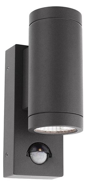 Redo 9453-LED VINCE Aplica de perete pentru exterior cu senzor, 2xLED/3W/230V, IP54, antracit