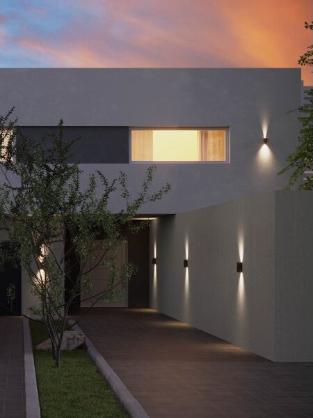 Aplică LED de exterior Redo 90637 SONNY 2xLED/5W/230V 2200/3000/4000K maro