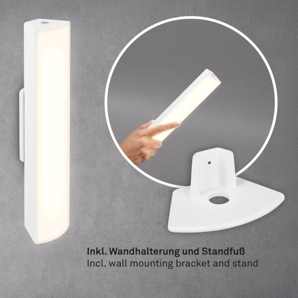 Lampă LED reîncărcabilă dimabil de masă de exterior Briloner 7474-016 LED/7W/5V 3000K alb