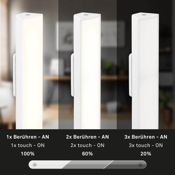 Lampă LED reîncărcabilă dimabil de masă de exterior Briloner 7474-016 LED/7W/5V 3000K alb