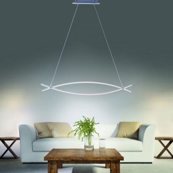 Lustră LED pe cablu JUST LIGHT. 15382-55 MAJA 2xLED/8,4W/230V crom