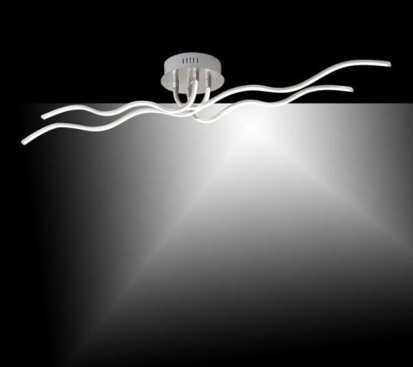 Lustră LED aplicată JUST LIGHT. 15126-55 WAVE LED/29,4W/230V crom