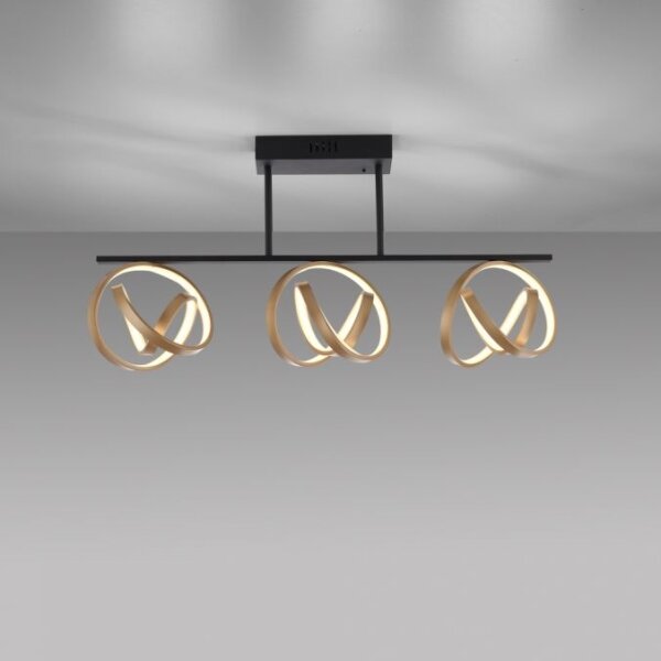 Lustră LED aplicată JUST LIGHT. 6245-18 LOOP 3xLED/11W/230V 2700-5000K + telecomandă