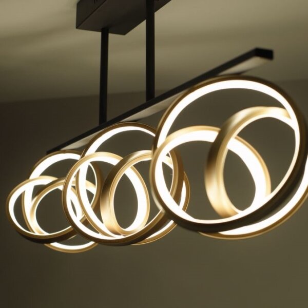 Lustră LED aplicată JUST LIGHT. 6245-18 LOOP 3xLED/11W/230V 2700-5000K + telecomandă