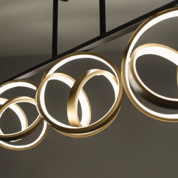 Lustră LED aplicată JUST LIGHT. 6245-18 LOOP 3xLED/11W/230V 2700-5000K + telecomandă