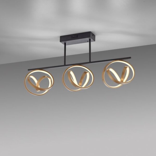 Lustră LED aplicată JUST LIGHT. 6245-18 LOOP 3xLED/11W/230V 2700-5000K + telecomandă