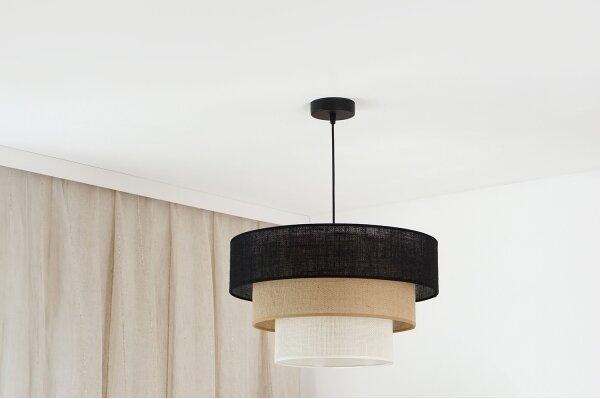 Brilagi - Lustr ASPEN LUNETA 1xE27/15W/230V pr. 45 negru/bej/crem