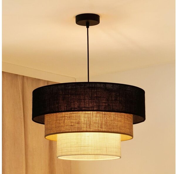 Brilagi - Lustr ASPEN LUNETA 1xE27/15W/230V pr. 45 negru/bej/crem