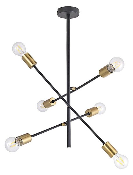 Rabalux 2104 - Lustră pe tijă LANNY 6xE27/15W/230V