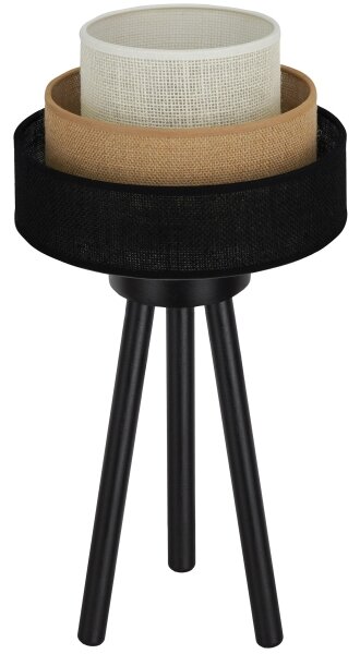 Brilagi - Lampă de masă ASPEN LUNETA 1xE27/15W/230V negru/bej/crem