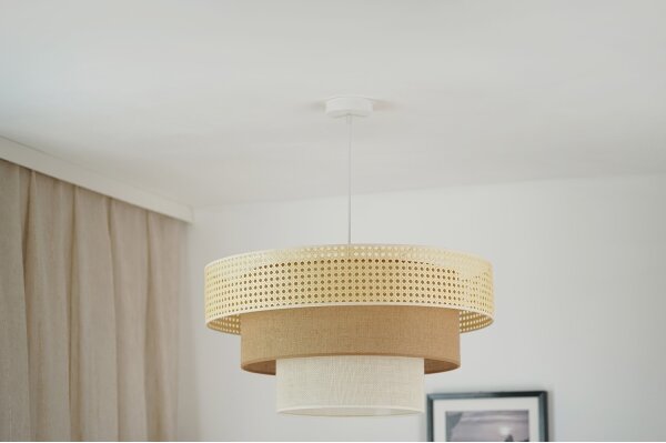 Brilagi - Lustr CEDAR LUNETA 1xE27/15W/230V pr. 60 ratan maro/crem
