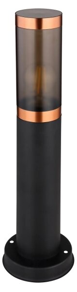 Lampă de exterior Globo 3158BC BOSTON 1xE27/23W/230V IP44 45 cm negru/cupru