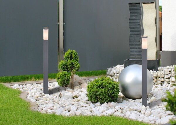 Lampă de exterior Globo 3159A BOSTON 1xE27/60W/230V IP44 110 cm antracit