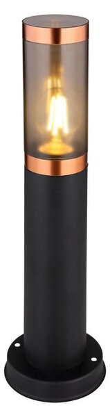 Lampă de exterior Globo 3158BC BOSTON 1xE27/23W/230V IP44 45 cm negru/cupru