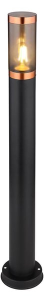 Lampă de exterior Globo 31588BC BOSTON 1xE27/23W/230V IP44 80 cm negru/cupru