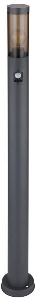 Lampă de exterior cu senzor Globo 3159SAS BOSTON 1xE27/15W/230V IP44 110 cm negru