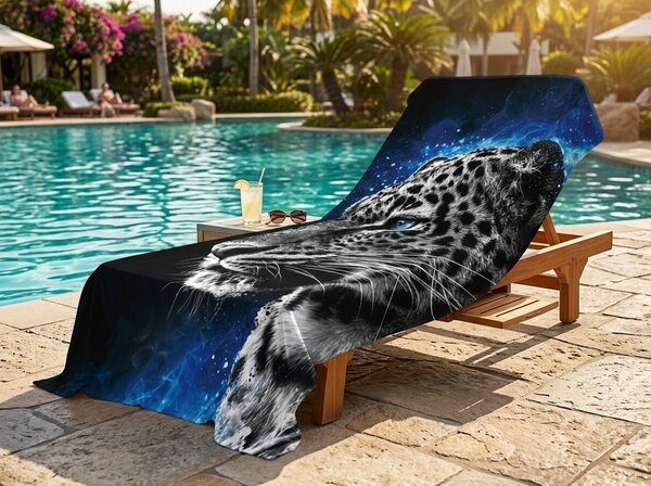 Prosop de plaja XXL cu uscare rapida LEORIX colorat 150 x 210 cm, 100% microfibra