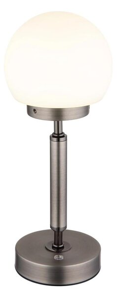 Lampă LED tactilă reîncărcabilă de masă Globo 21033A HAKU LED/2,5W/5V 2700/4000/6500K antracit