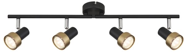 Spot Globo 57917-4G MASON 4xGU10/25W/230V negru/auriu