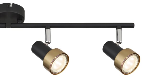 Spot Globo 57917-4G MASON 4xGU10/25W/230V negru/auriu