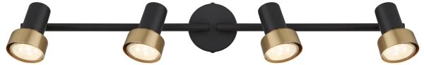 Spot Globo 57917-4G MASON 4xGU10/25W/230V negru/auriu